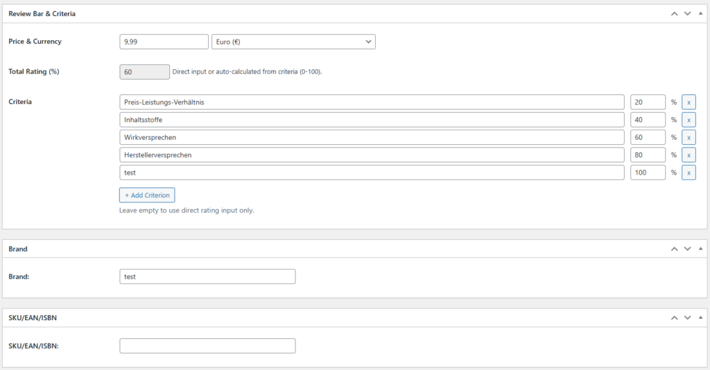 Post-Editor (in the Classic Editor) showing all the meta boxes.